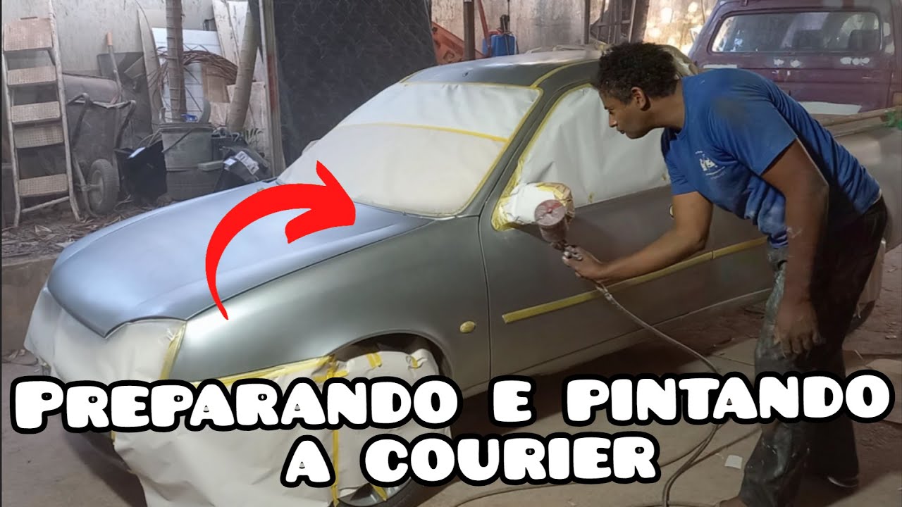 Preparando e pintando a courier