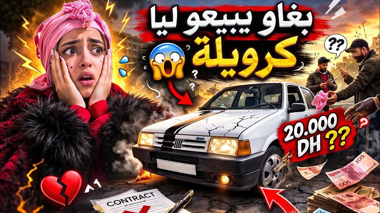ردو بالكم من النصب والاحتيال 😱كانو غيديروها بيا ويعطيوني طوموبيل بلا ارقام💔🙏🏻
