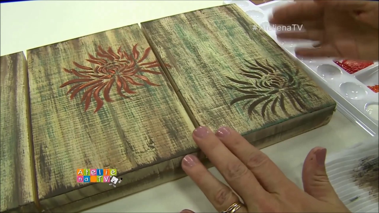 Pallet com Stencil - Arte Fácil