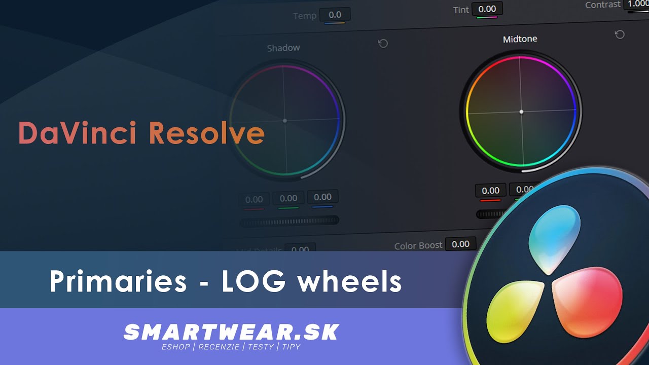 Ako fungujú LOG wheels Primaries v Davinci Resolve