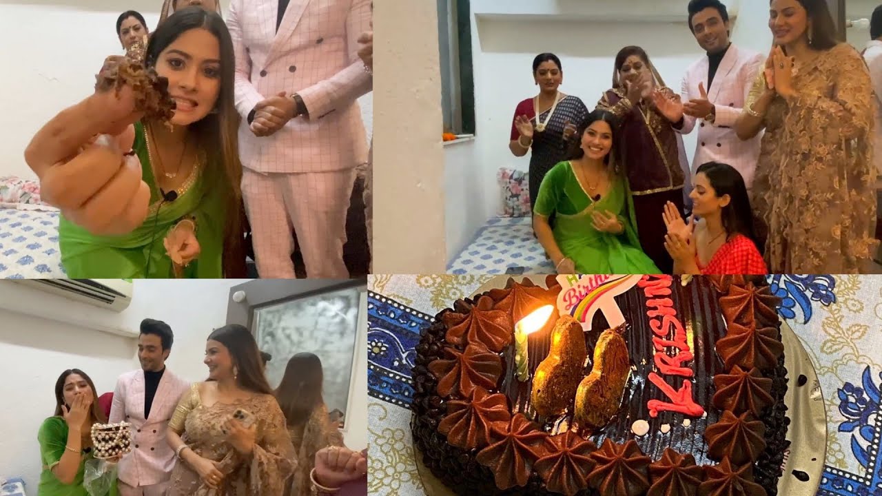 Shub Shagun | Krishna Mukherjee Celebrate Birthday On Set With Cast | Telly Glam