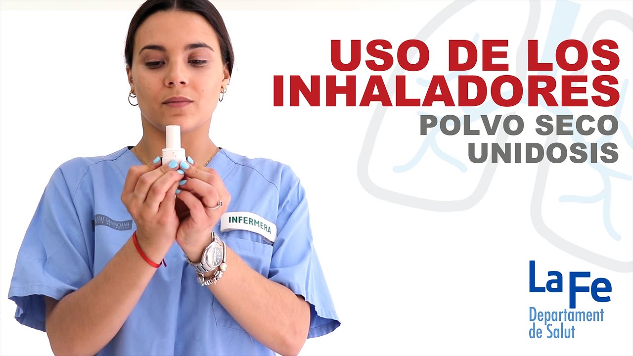 Uso de los inhaladores: polvo seco unidosis