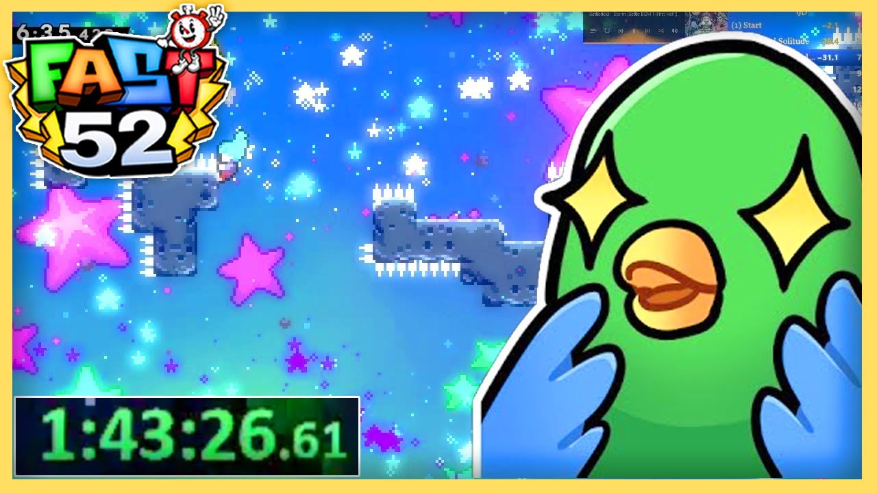 Parrot Dash has one of the HARDEST Speedruns at Fast52 (Celeste (Monika's D-Sides))