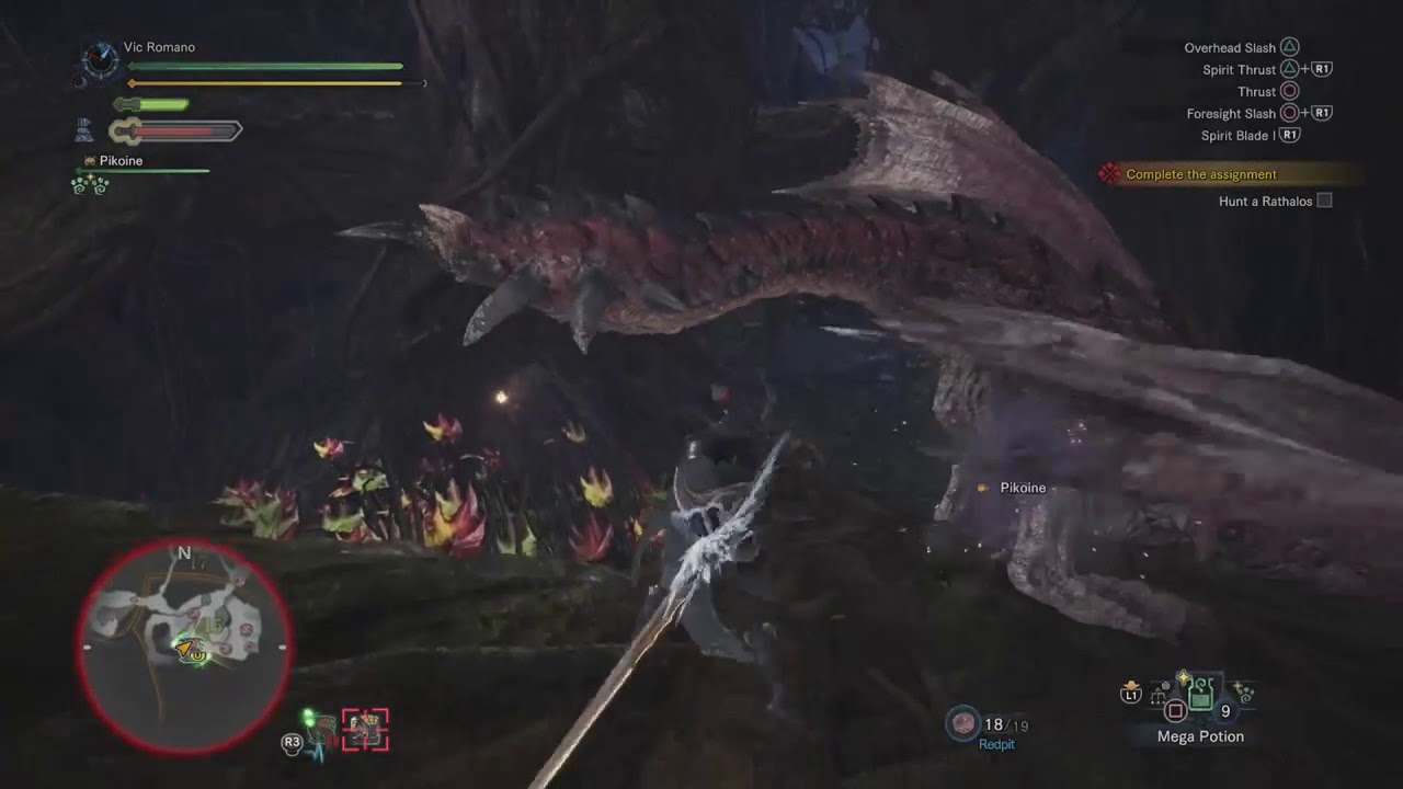 Vic Romano vs Rathalos, First Try [Monster Hunter:  World]