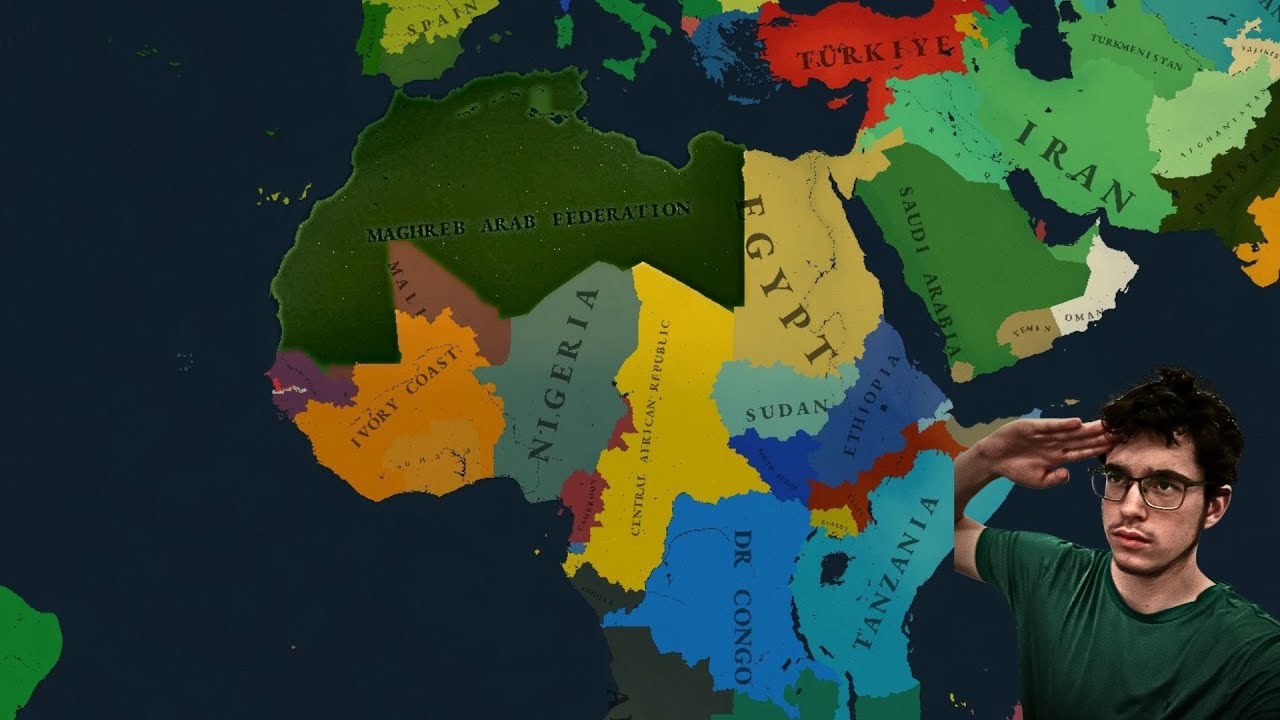 I made the Maghreb federation a real country