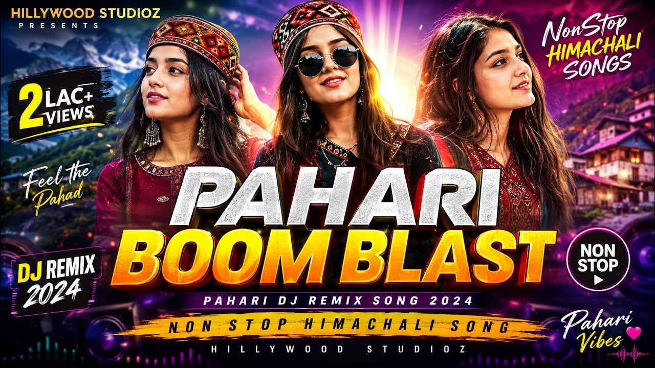 Pahari Boom Blast | Pahari Dj Remix Song 2024 | Non Stop Himachali Song  | FOLK STUDIOZ