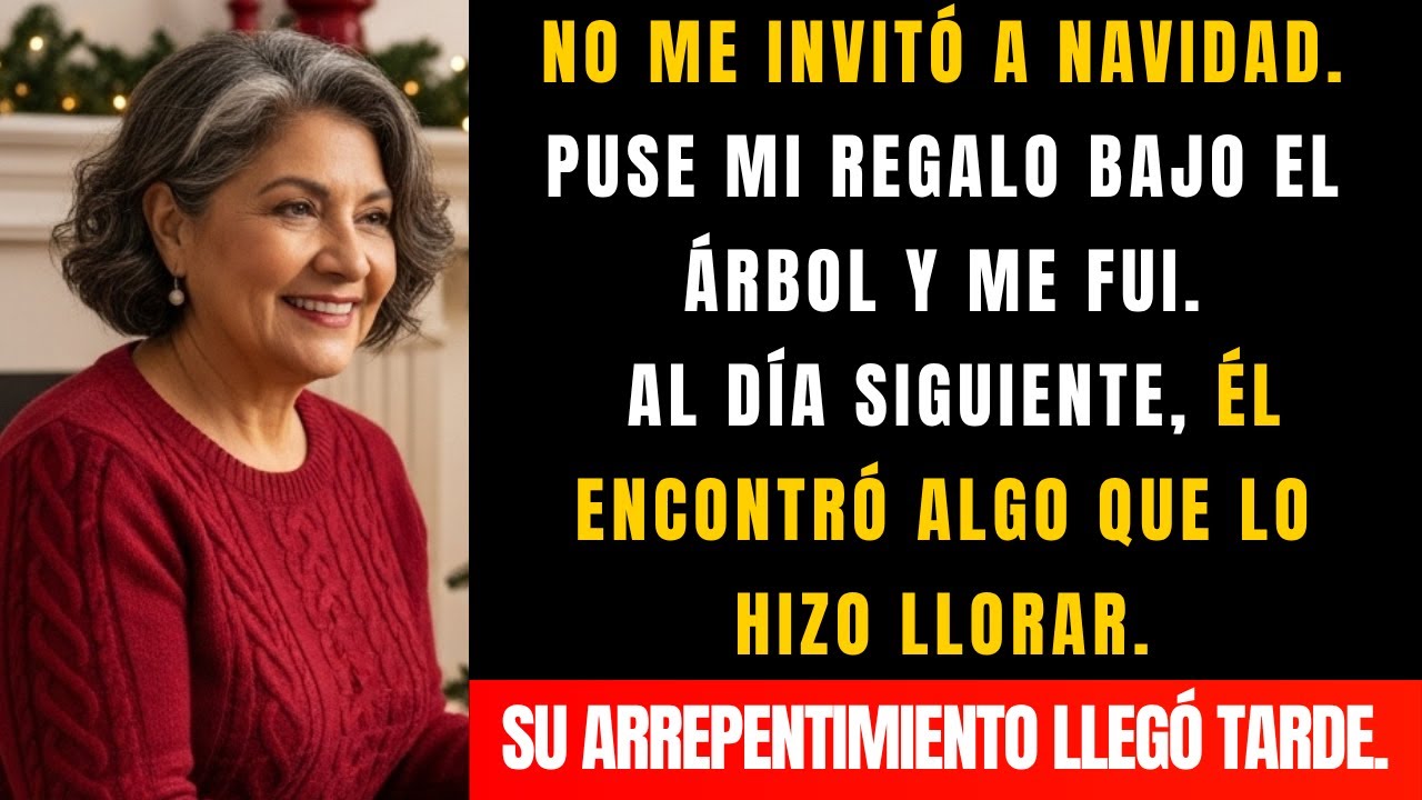 Mi hijo no me invitó a Navidad… pero lo que encontró bajo el árbol lo hizo caer de rodillas.