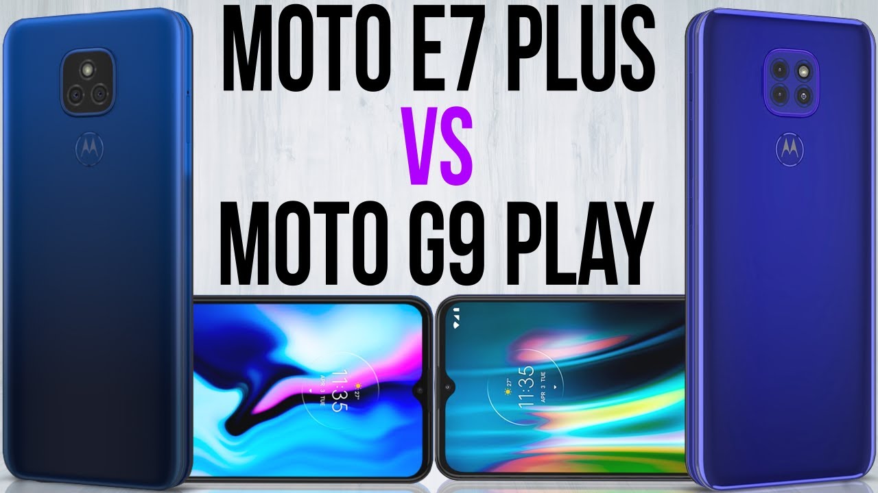 Moto E7 Plus vs Moto G9 Play (Comparativo)
