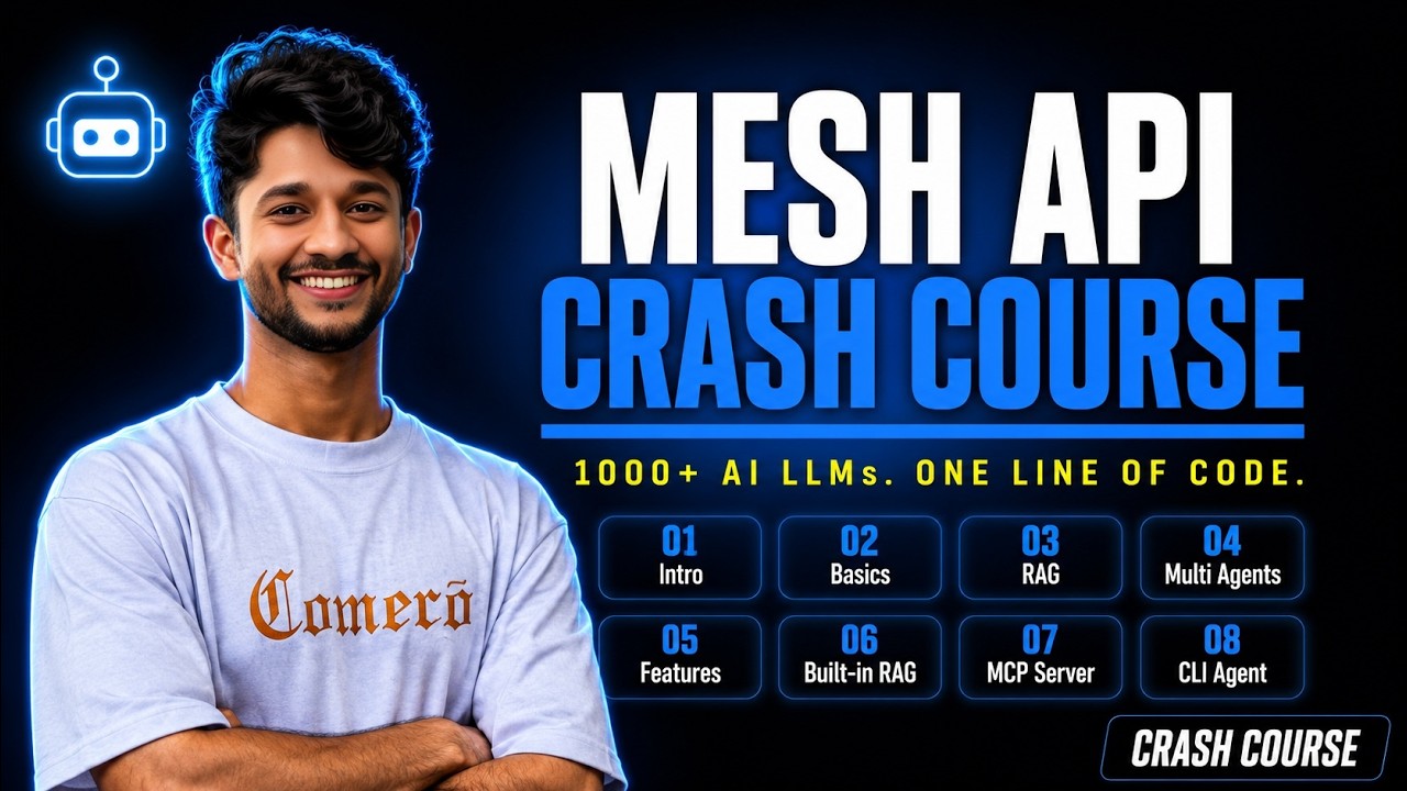 MeshAPI Gateway &mdash; Complete Crash Course | 1000+ AI LLMs with One API - Get hackathon READYY