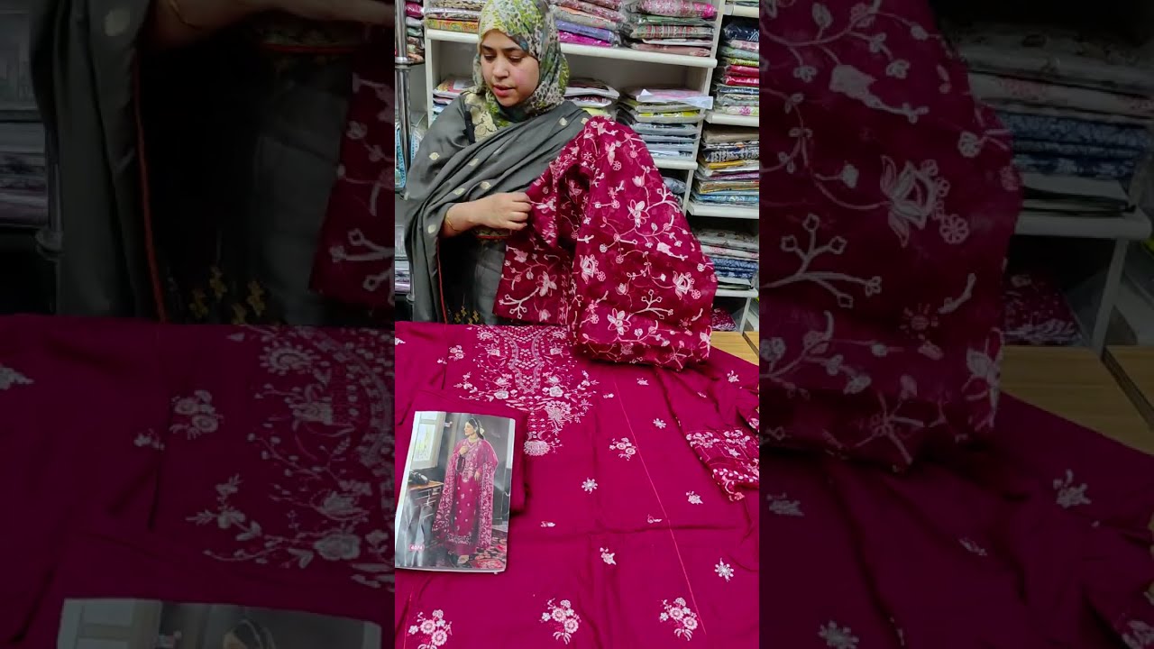 Eid collection!😍❤️Pakistani embroidered suits with embroidered dupatta 😎order no. 9818107317 