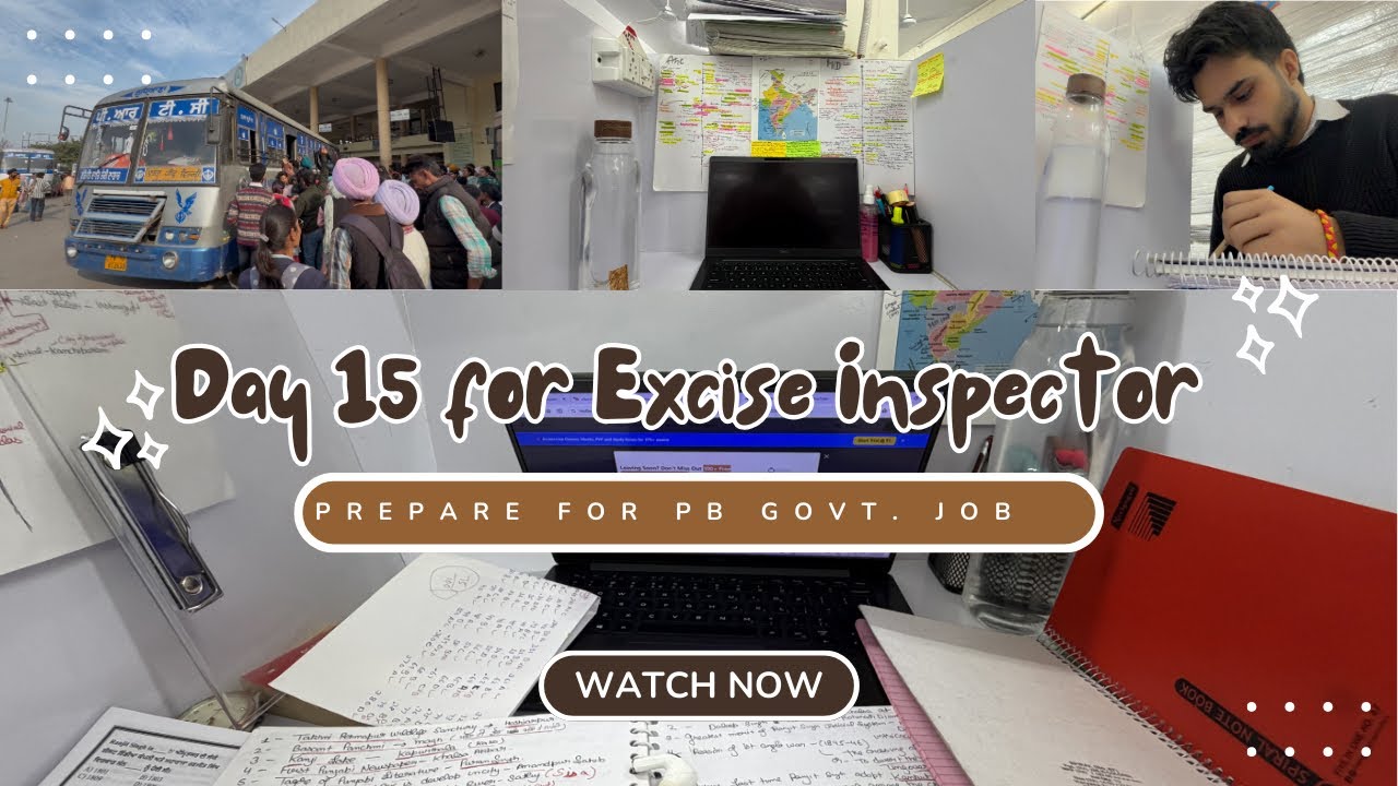 Day 15 PSSSB Excise Inspector 2026 Preparation | Topic-PYQs +Punjab Gk