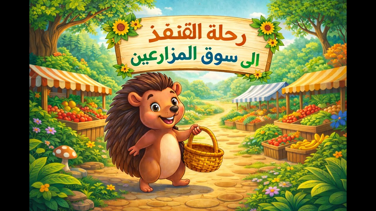رحلة القنفذ الى السوق  قصة عن التعاون والمساعدة