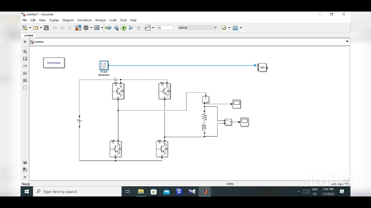 Simulation of a single-phase full-bridge inverter using MATLAB/SIMULINK