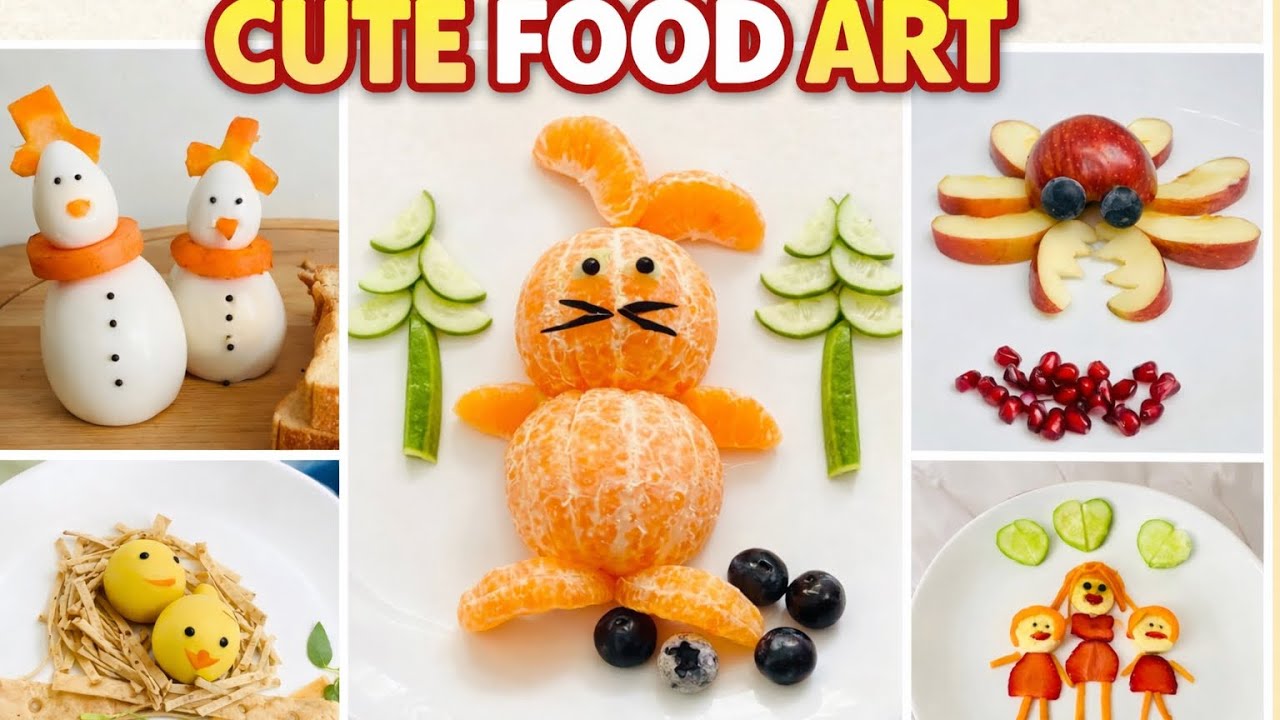 How to Make Kids Eat Healthy Food 🍎 | Simple & Fun Food Art Ideas Cute Food Art for Kids & Adults 🍓