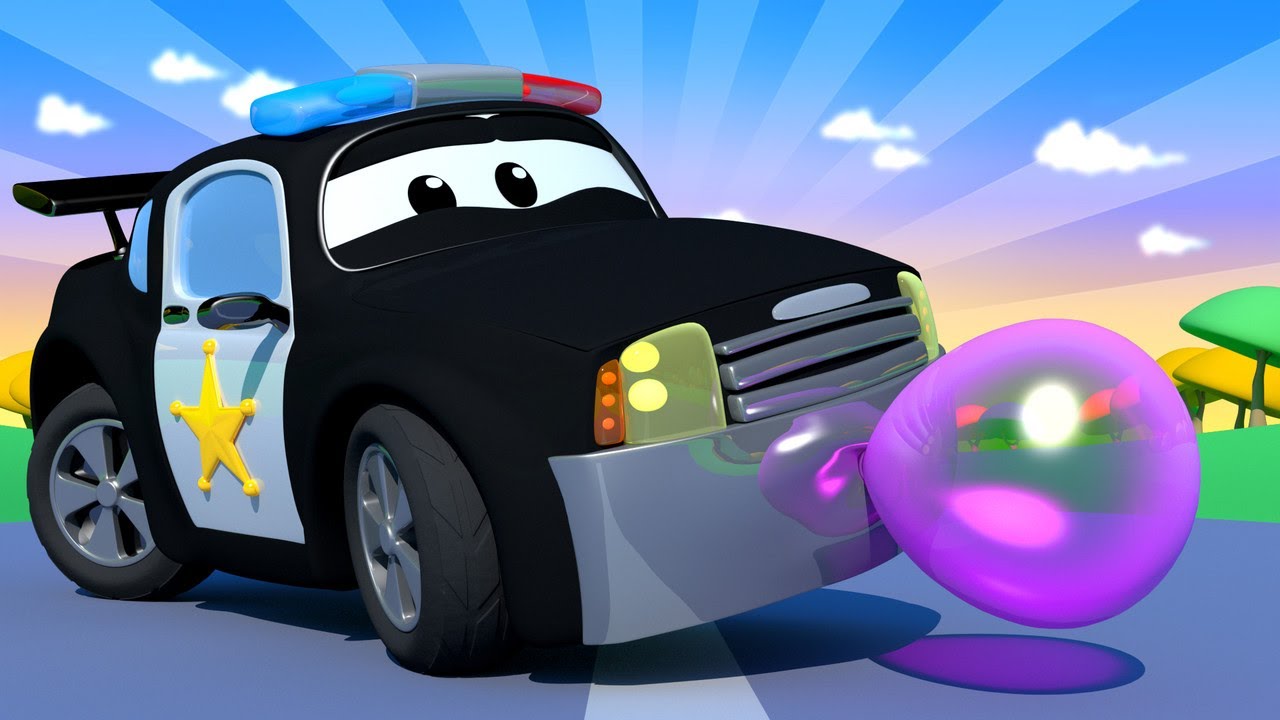 Patrula auto - Guma de Mestecat - Orasul Masinilor 🚓 🚒 Desene pentru copii