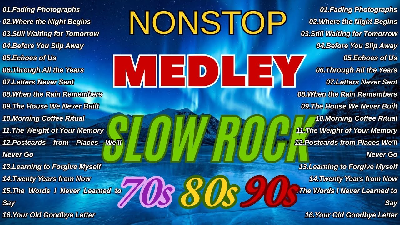SLOW ROCK LOVE SONGS COLLECTION 70S 80S 90S | NONSTOP MEDLEY PLAYLIST 🎹