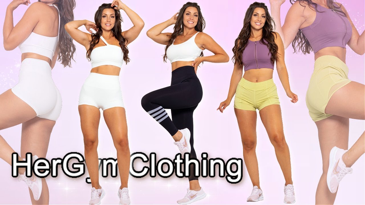 HERGYMCLOTHING Activewear - White shorts & Leggings?  #tryon #review