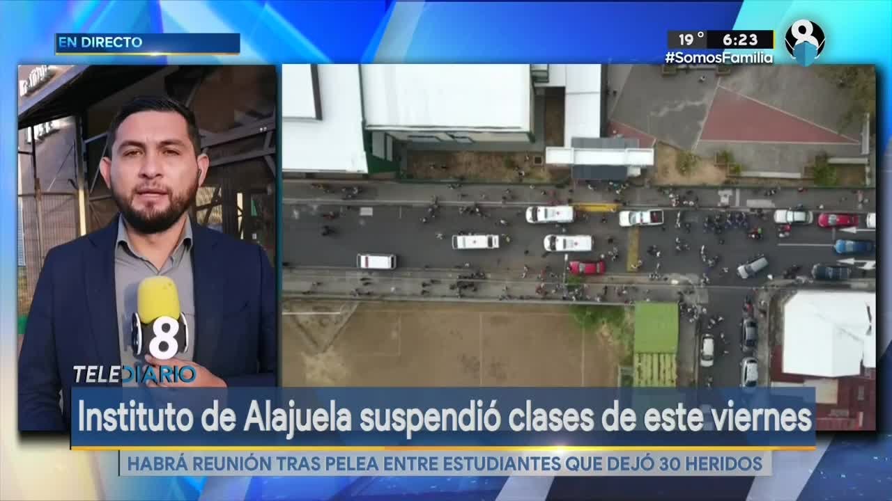 Instituto de Alajuela suspendió clases este viernes tras riña que dejó 30 heridos