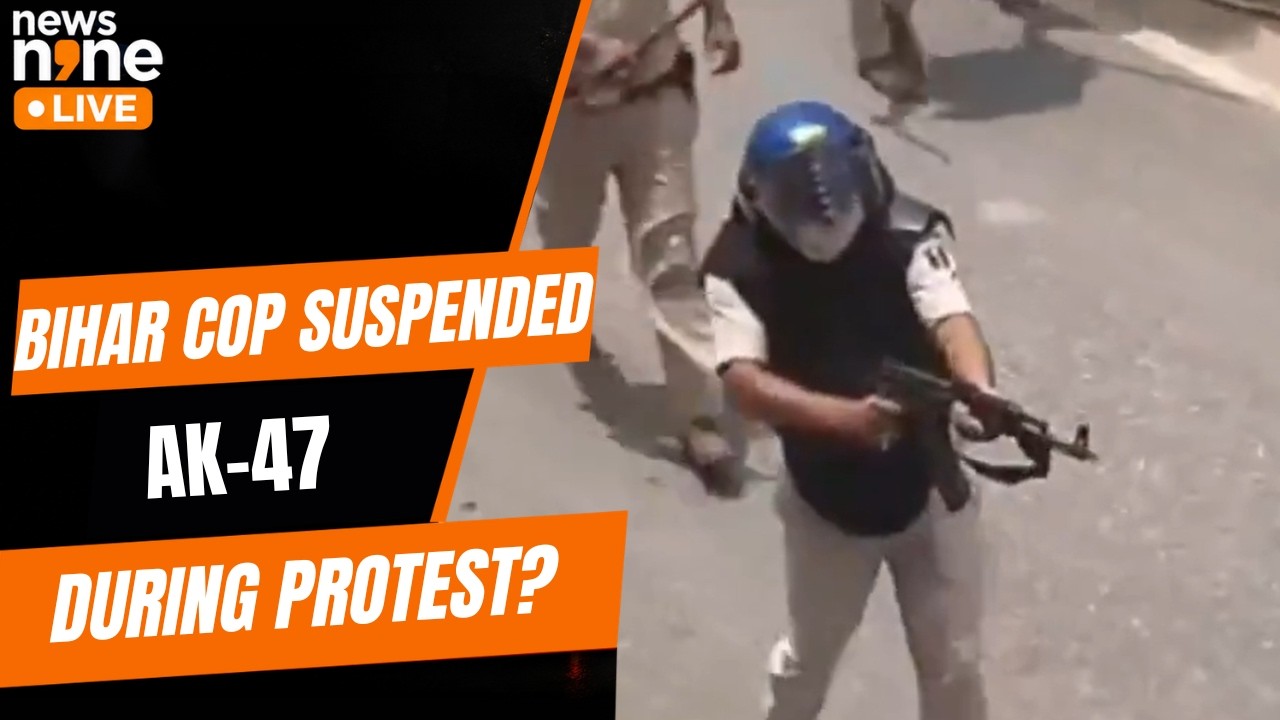 Bihar Police Suspend Cop Over Viral AK-47 Protest Video | News9