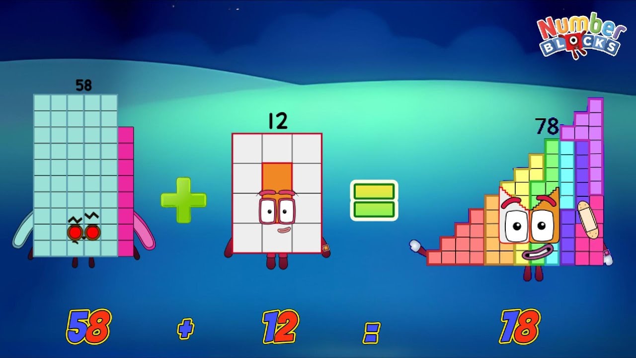 NUMBERBLOCKS EVEN NUMBER ADDITION | ADD SMALL AND BIG RANDOM NUMBERS | LEARN TO COUNT | COLORART_ID