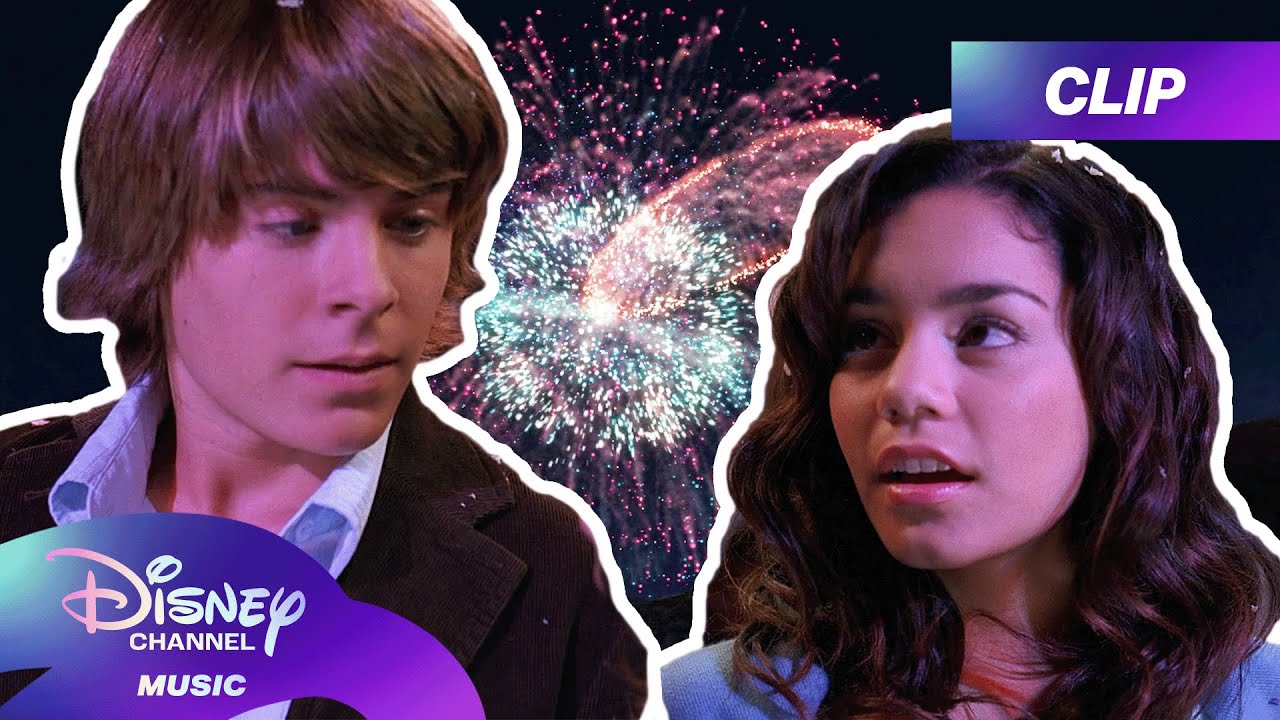 Troy & Gabriella Almost Kiss on New Year's Eve! ☺️  | High School Musical |  ⁨@disneychannelmusic