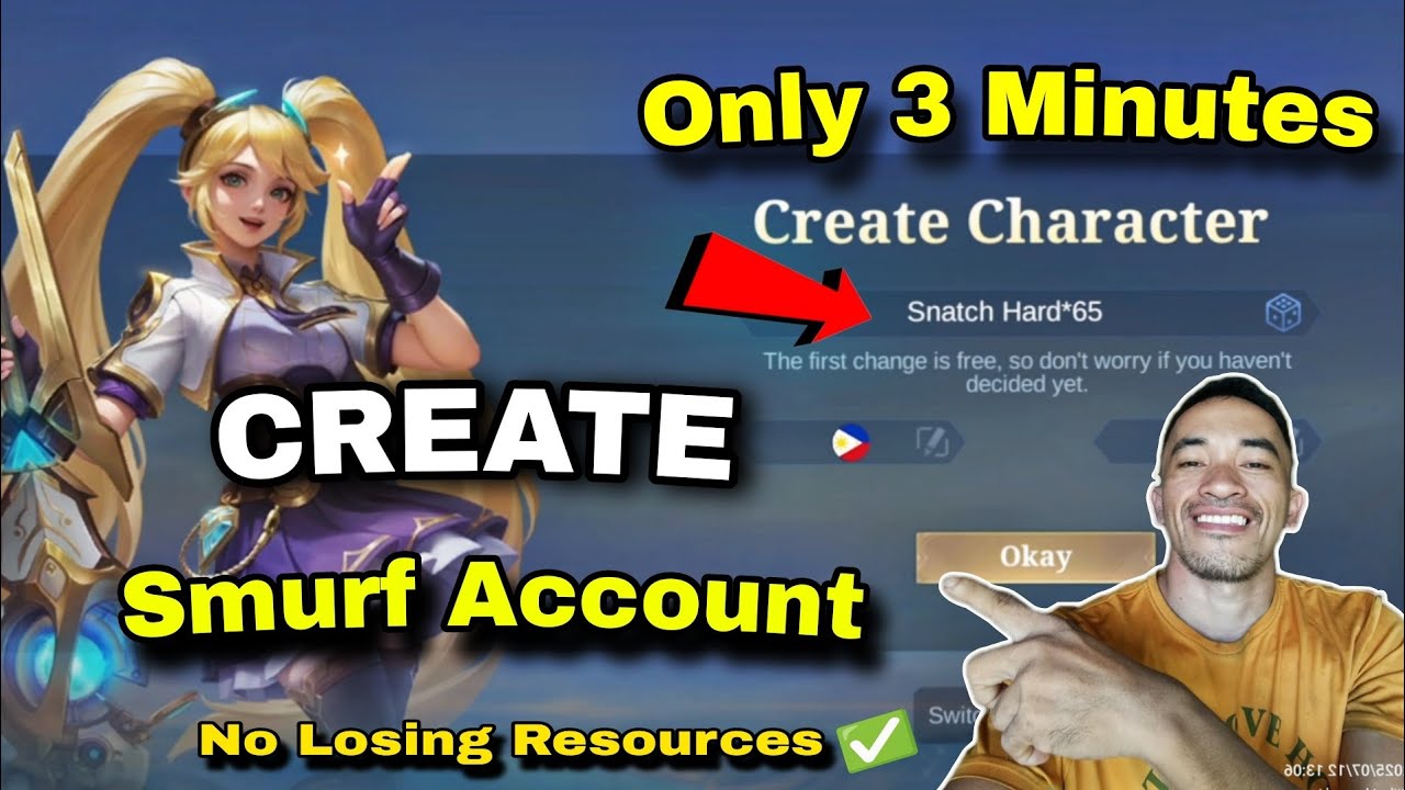 HOW TO CREATE SMURF ACCOUNT WITHOUT LOSING RESOURCES IN MOBILE LEGENDS | NEW METHOD