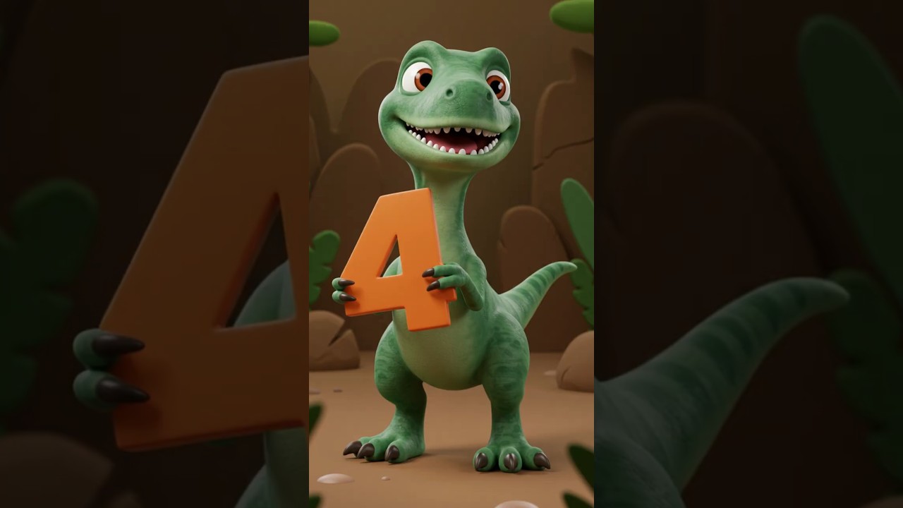 Numbers Song - Learn Numbers 1 to 10 with Dinosaurs | Back to School Counting Fun 1 to 10