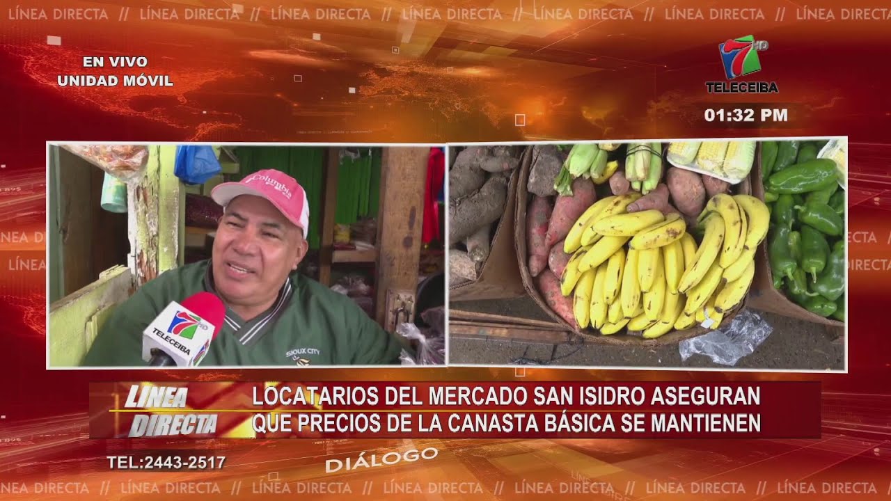 Locatarios del Mercado San Isidro en La Ceiba aseguran que precios de la canasta básica se mantienen