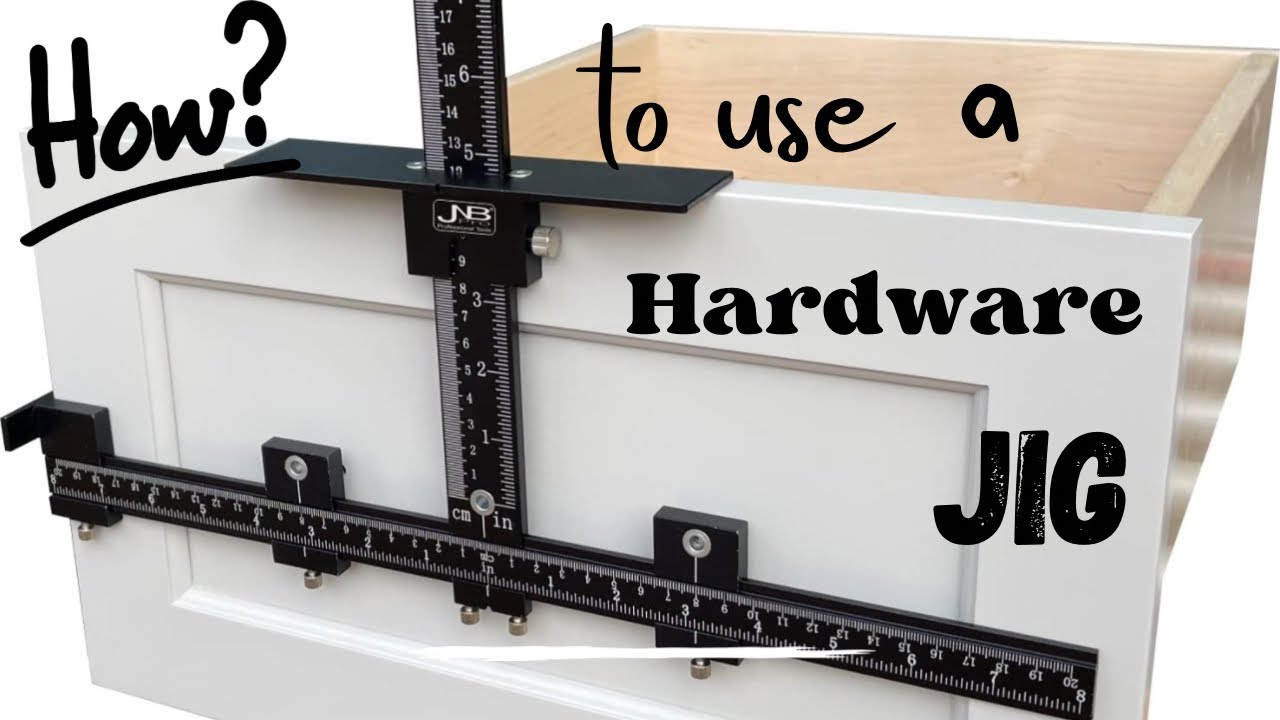 Using a hardware jig to drill holes into drawers or cabinets is a HUGE time saver.