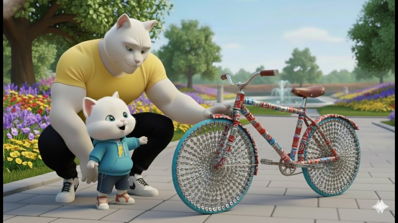 Kitten’s Soda Can Bicycle 🚲😿 Was Mocked — Papa Cat’s Ending Is Unreal | Ai Cat Story