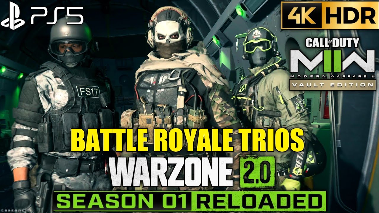 PS5 WARZONE 2 Ghost Gameplay Walkthrough 4K 60FPS HDR |PS5 WARZONE 2 Battle Royale Trios Gameplay 4K