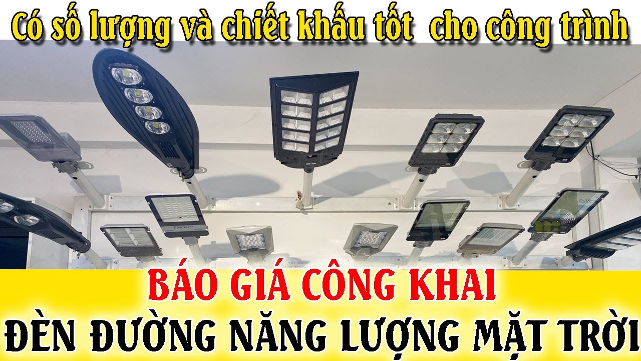 Báo giá đèn đường năng lượng có sẵn hàng tại Xenon, giá công khai cho khách lẻ