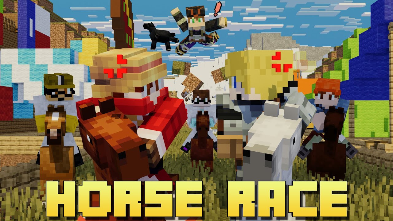 I coded a Horse Racing Minigame in Minecraft and it was CHAOTIC