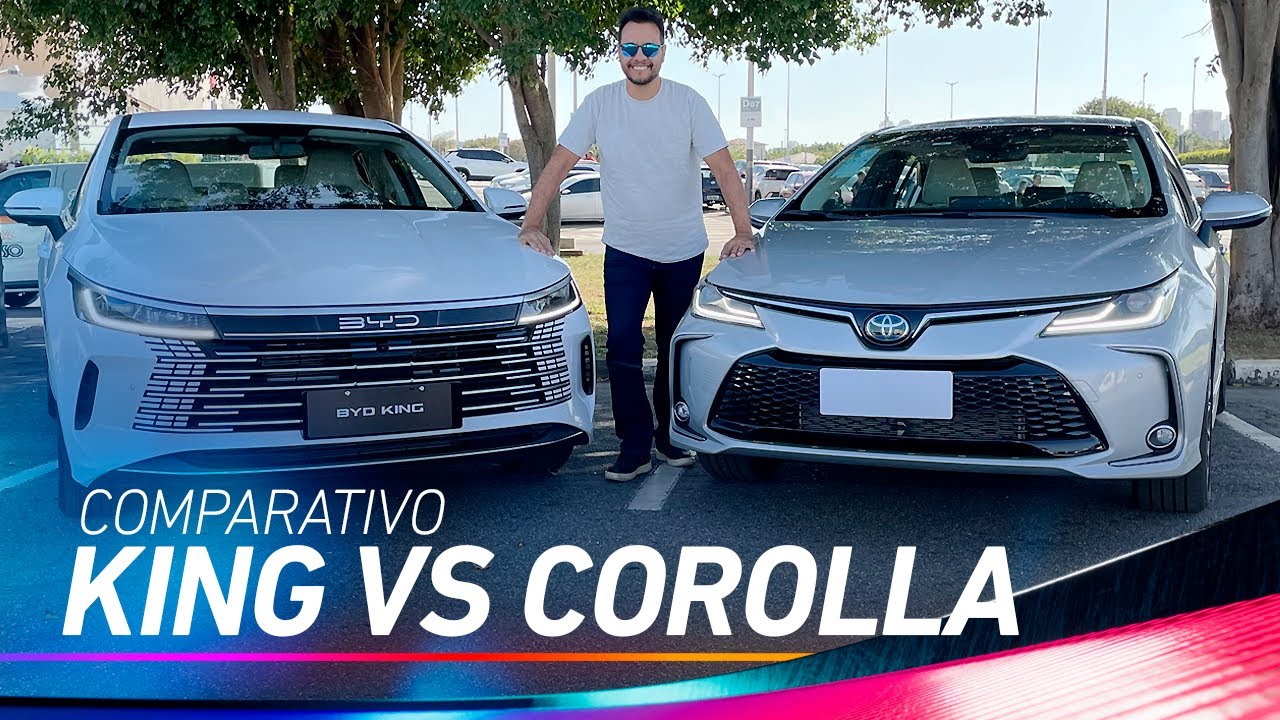 COMPARATIVO: NOVO BYD KING VS TOYOTA COROLLA. QUAL É O MELHOR SEDÃ HÍBRIDO?