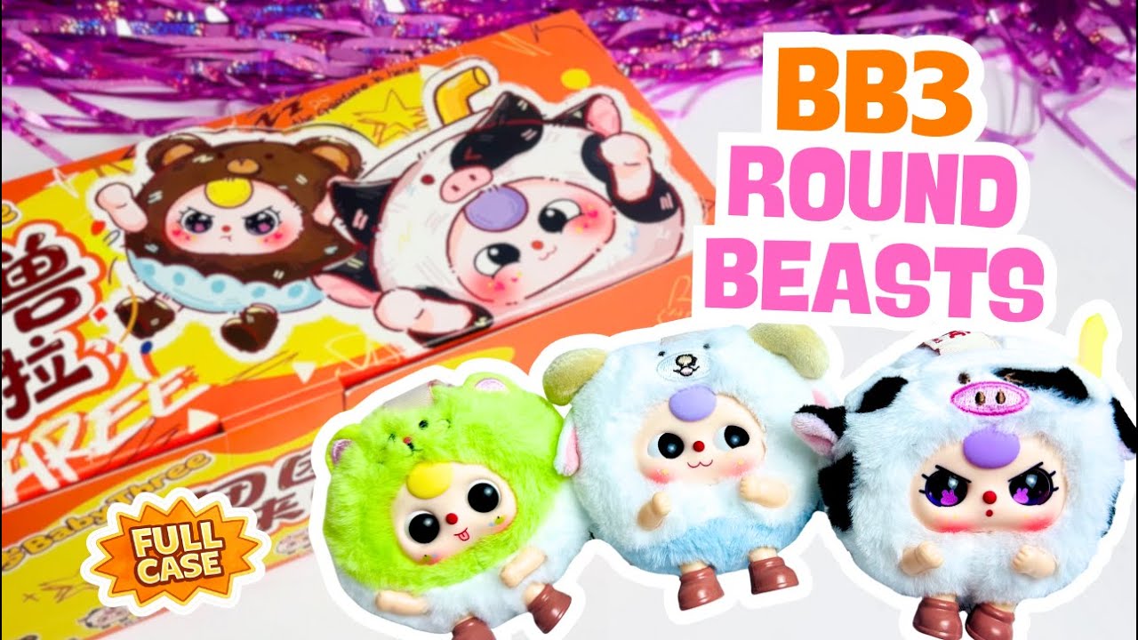 I Unboxed a FULL CASE of BB3 Round Beasts 😳🐮💖 Special Eyes & All the Cuties! #babythree