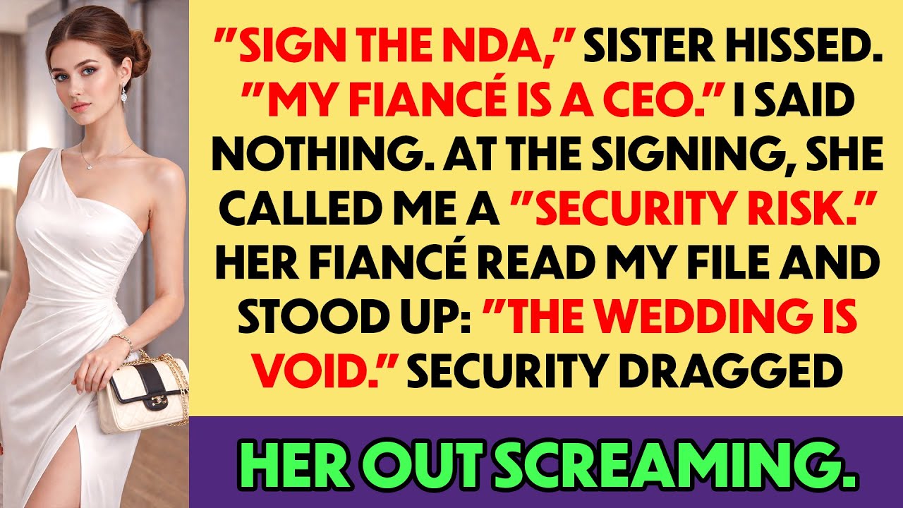 My Sister Said 'Sign The NDA, You're A Risk' - Until Her Fiancé Saw The Truth...