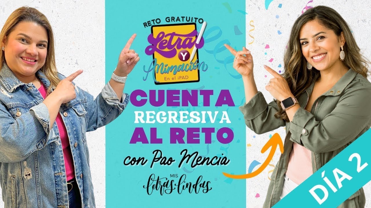 ✨ ¡Día 2 de Calentando Motores! 🔥🎨Hoy con Pao Mencia de @MisLetrasLindas