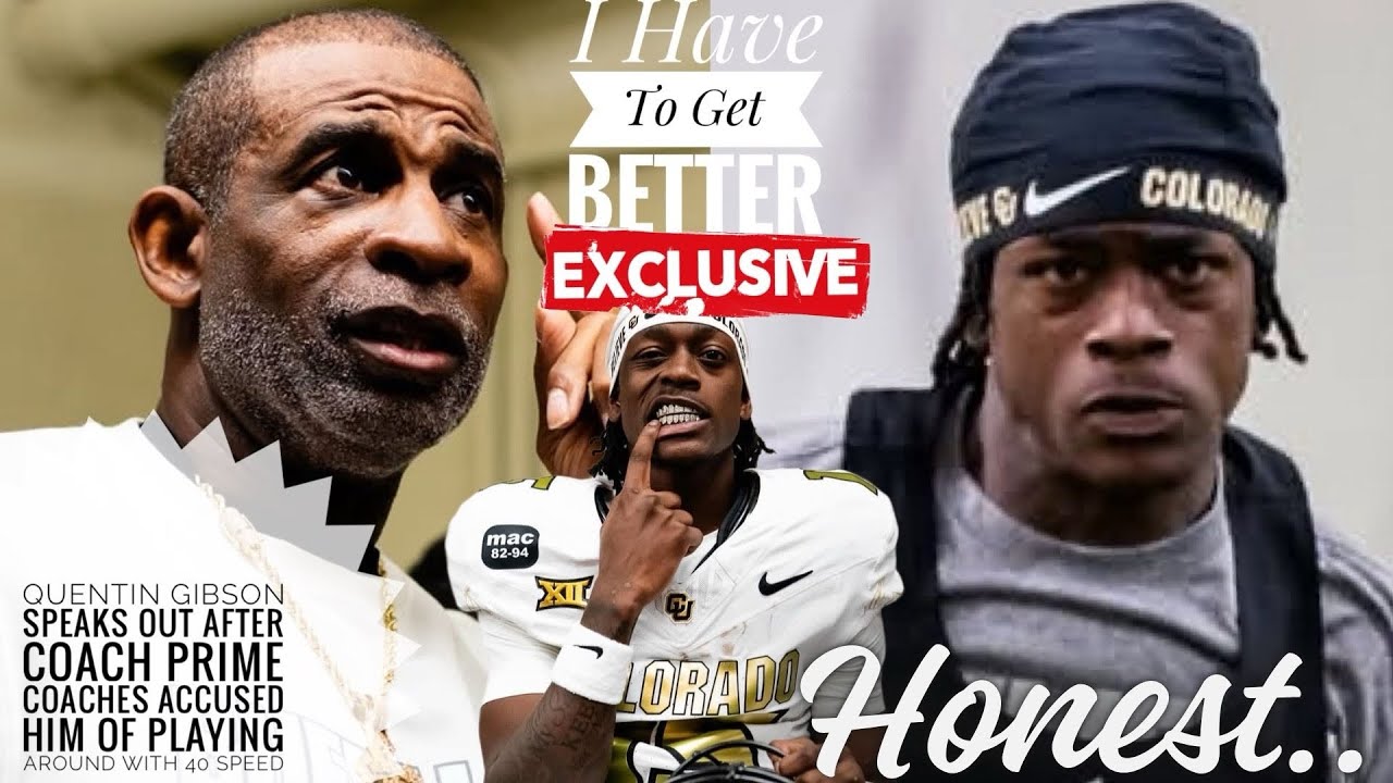 Quentin Gibson SPEAKS OUT After COACH PRIME Coaches Accused Him Of Playing Wit 40 Speed 🤯