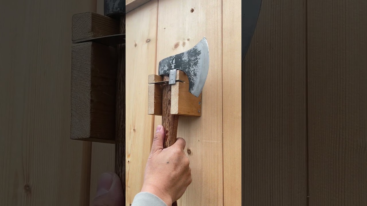This is the perfect axe holder; you absolutely have to see it!