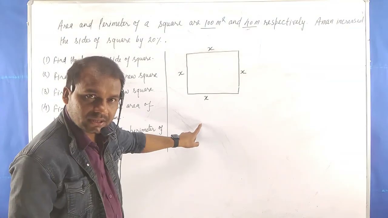 Area and Perimeter of Square | Case Study 7| Paragraph 7 | Math | Class 5 to 8