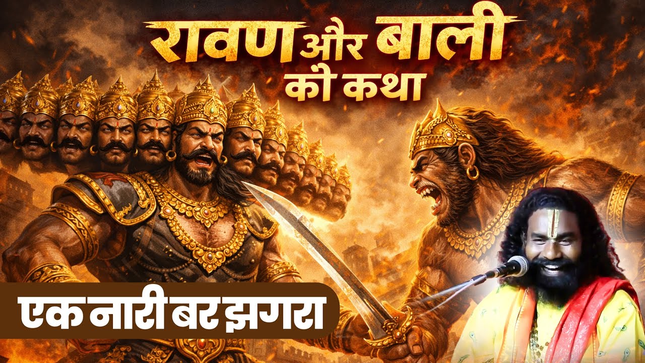बाली अऊ रावण मर्डर कर दिस ! रावण और बाली की कथा ! कामता प्रसाद संकीर्तन ! Kamta Prasad Ramayan
