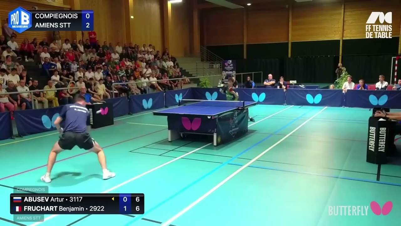 PRO B | Benjamin FRUCHART N80 (Amiens STT) vs Artur ABUSEV N53 (Pays Compiegnois TT)