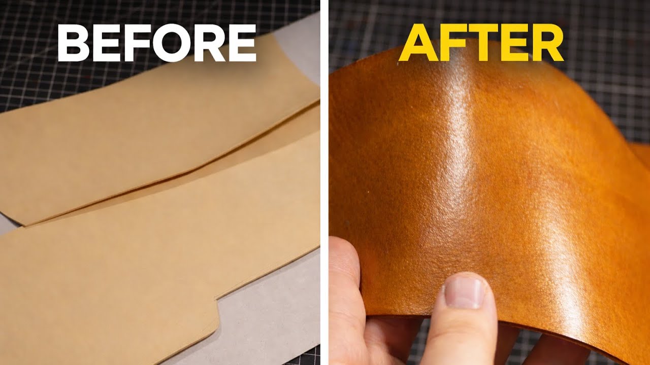 Preparing Leather for a Wallet  Dyeing with Fiebing’s Pro & Resolene Finish - Leather Craft