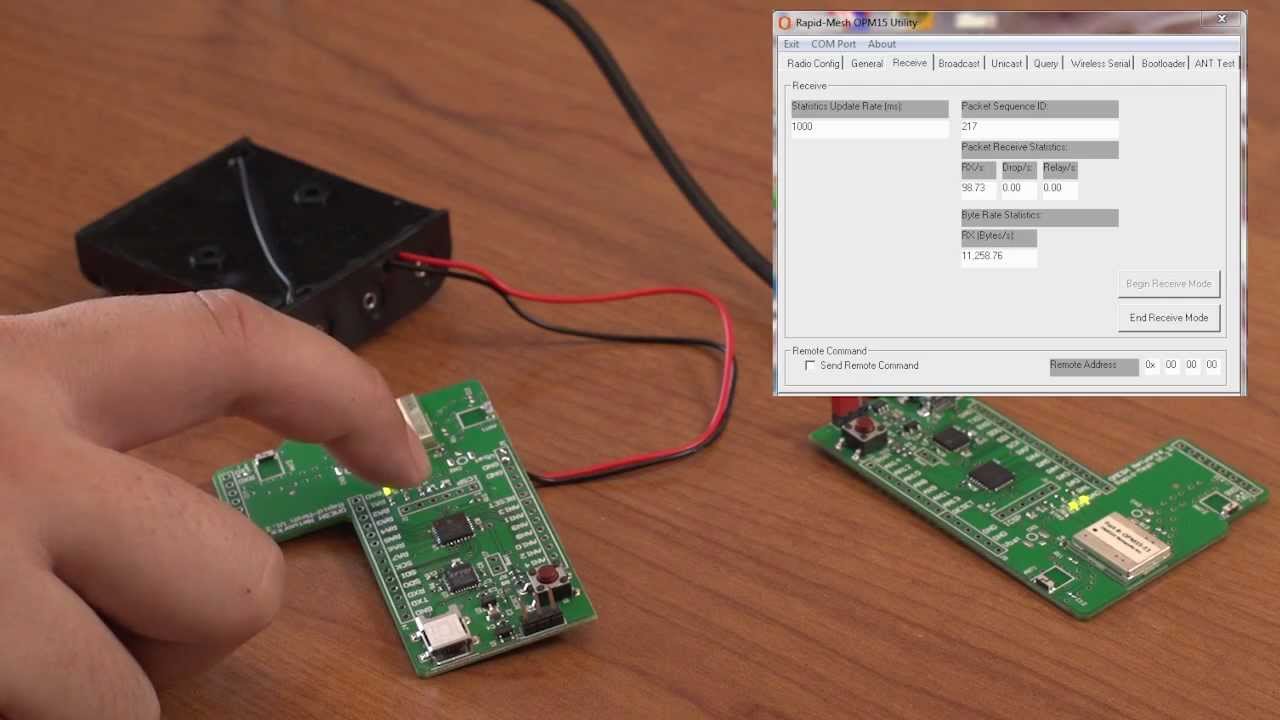 RapidMesh OPM15 Demo 1: Multihop Wireless Networking