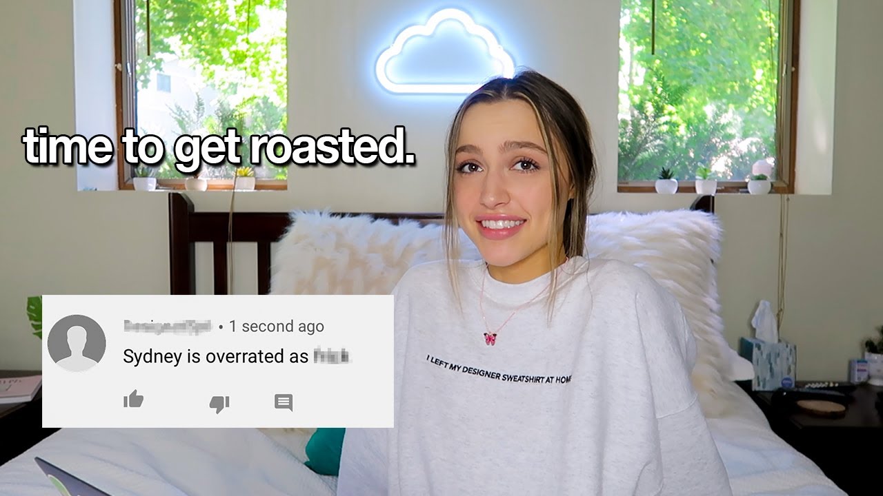 reacting to hate comments.