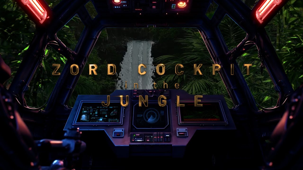 Zord Cockpit in the Jungle | Relaxing Ambient Video