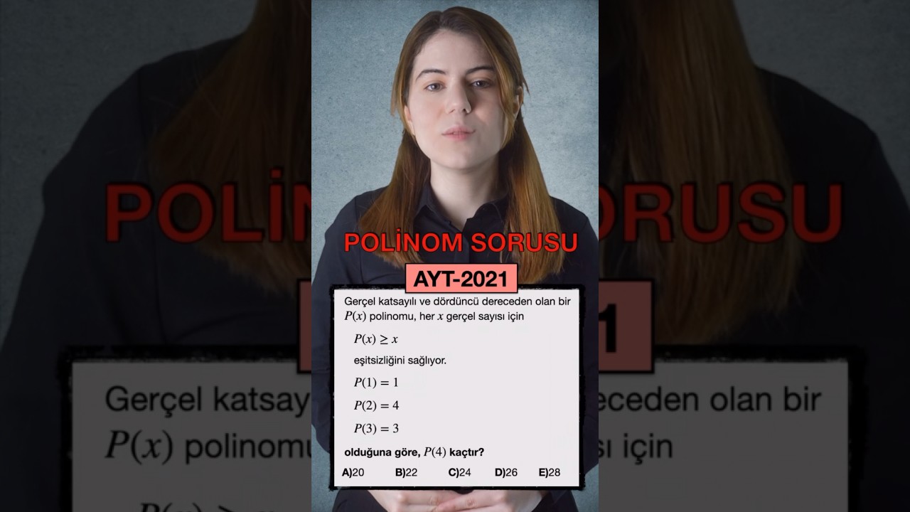 2021 AYT&rsquo;de &Ccedil;IKAN ZOR POLİNOM SORUSU #yks #aytmatematik #işbirliği
