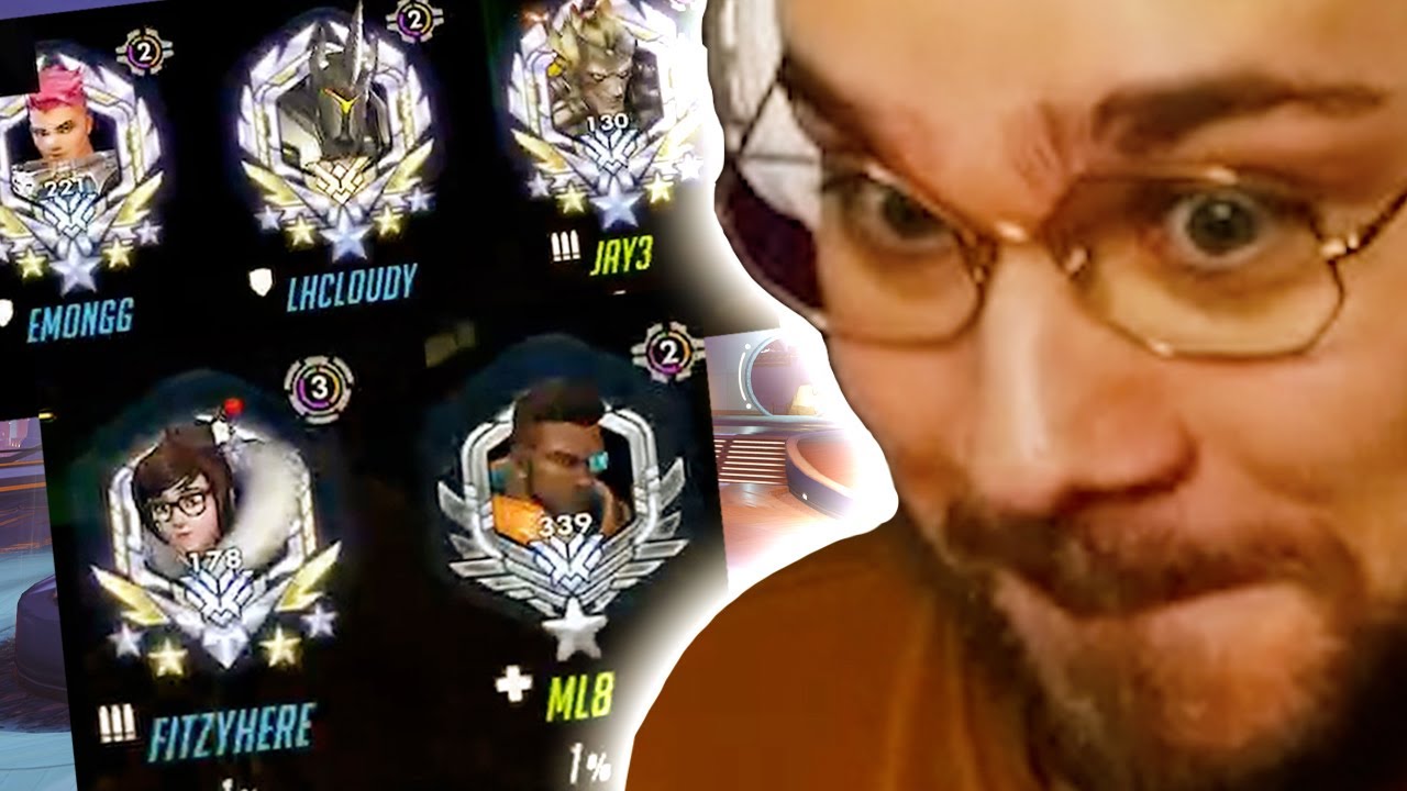 when the Overwatch gods bless you with a stacked game w/ Jay3, Emongg, FitzyHere and LHCloudy | mL7