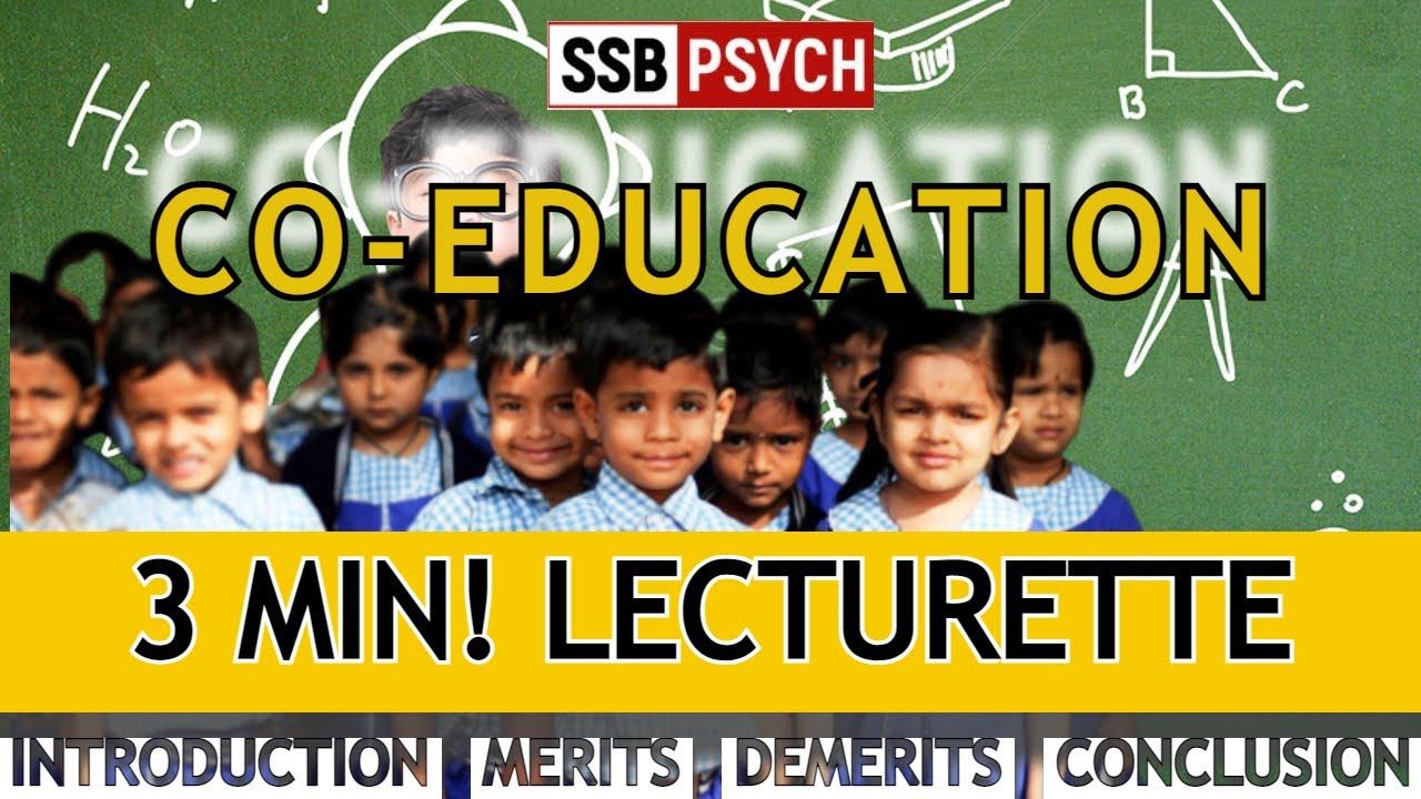 3 Minute Lecturette on Co - Education | Lecturette Series