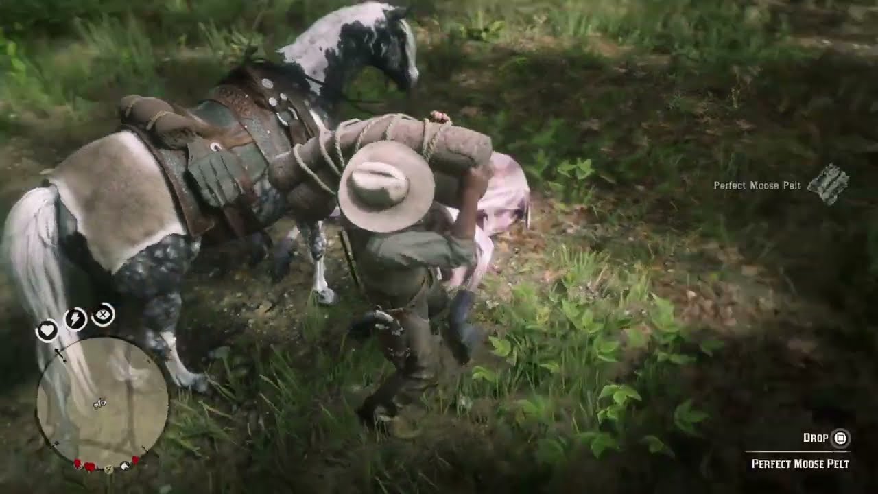 RDR2 Hunting for Moose at Brandywine 2x perfect pelts